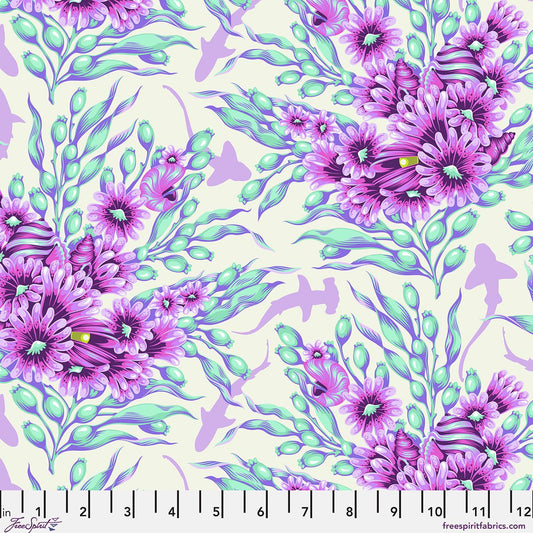 Preorder May 2026: Floral Reef Shadow Sharks Ultraviolet PWTP267 by Tula Pink