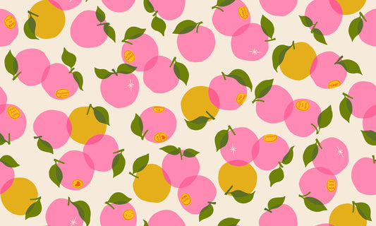 Preorder March 2027: Sparkle Shopper Fruit Peaches Shell RS0127 12 by Melody Miller of RSS