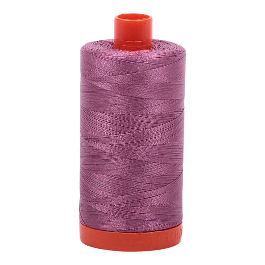 Mako Cotton Thread Solid 50wt 1422 yard spool Wine A1050-5003