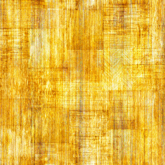 Into The Woods by Dan Morris Wood Texture Blender Gold 30840S Cotton Woven Fabric