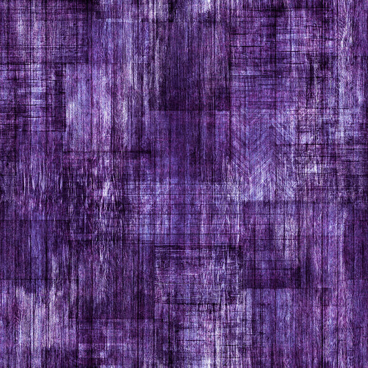 Into The Woods by Dan Morris Wood Texture Blender Grape 30840V Cotton Woven Fabric