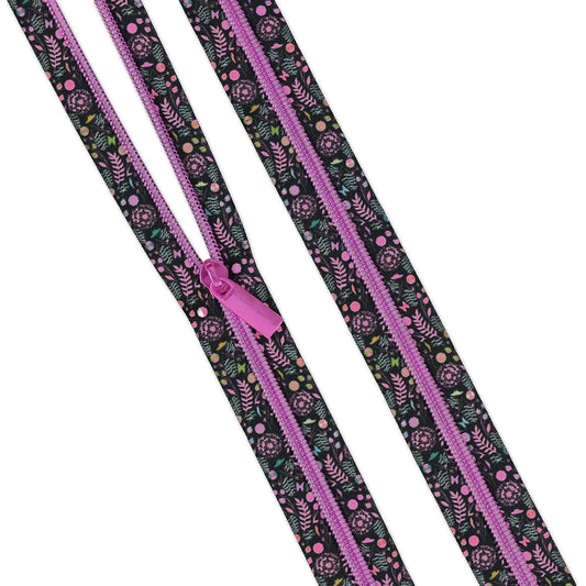 Preorder July 2026: Tula Pink Prince Charming Sallie Tomato: 3 yds of #5 Zippers Dandelion ZBY5C141