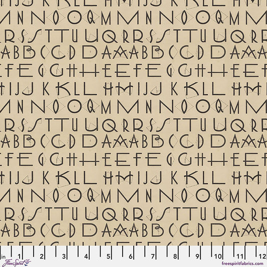 Preorder April 2026: Palette Canvas Cloth Charcoal Typography CC Canvas CCTH032.CHARCOAL by Tim Holtz