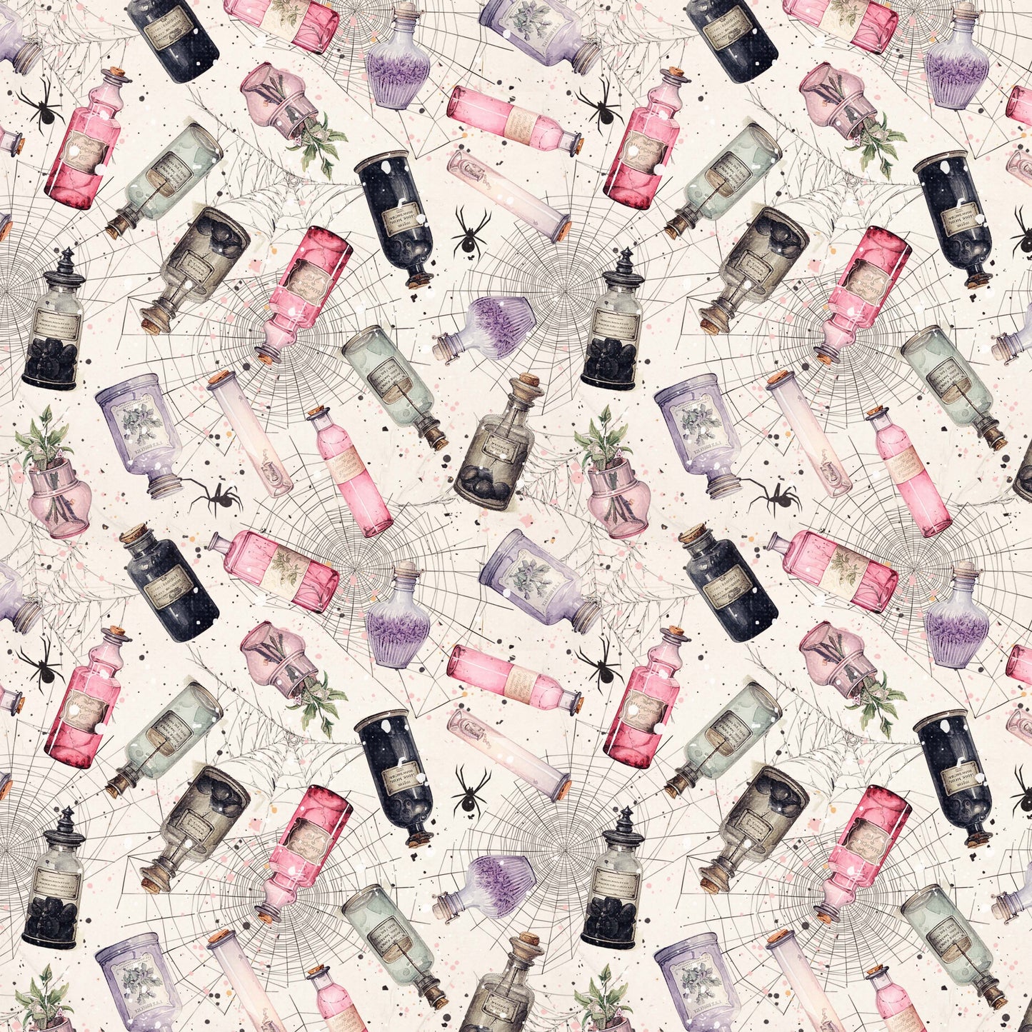 Preorder June 2027: Magic Spells Potion Bottles Allover Multi 2355-22
