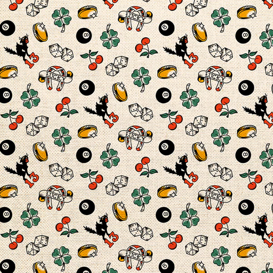 Timeless Tattoos Lucky Tattoos Toss White 36025893 White Canvas