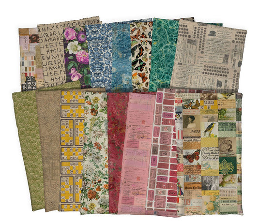 Preorder April 2026: Palette Canvas Cloth HY Bundle of 16 Fabrics by Tim Holtz