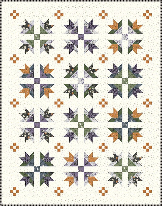 Preorder Apr 2027: Bluegrass Crossing Quilt Kit Featuring Cobweb Cottage