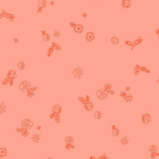 Preorder September 2026: Color Camp Sun Sprig Light Poppy 10425-R by Alison Glass