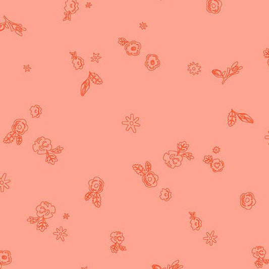 Preorder September 2026: Color Camp Sun Sprig Light Poppy 10425-R by Alison Glass