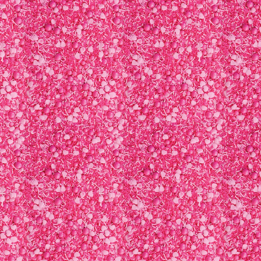 Preorder August 2026: Confetti Fun Pink Hearts & Pearls 21250405-01 by Camelot Fabrics