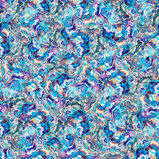 PREORDER ITEM - EXPECTED FEBRUARY 2025: Fantasia by Dan Morris Abstract Flow Multi    30972X Cotton Woven Fabric