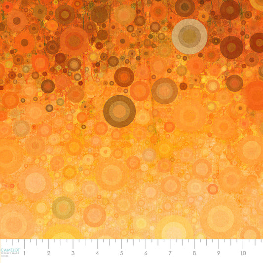 PREORDER ITEM - EXPECTED AUGUST 2025: Sonny in the Sunflowers by Peggy Collins Collection Abstract Ombre Yellow    16240203.01 Cotton Woven Fabric