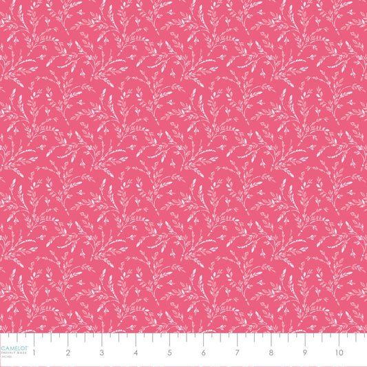 PREORDER ITEM - EXPECTED DECEMBER 2024: Daphne Airy Botanical Pink    21231305-01 Cotton Woven Fabric