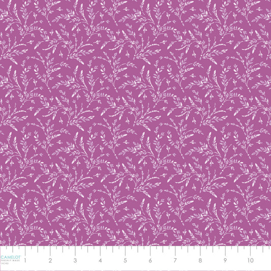 Daphne Airy Botanical Purple 21231305-02 Cotton Woven Fabric