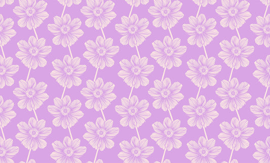 PREORDER ITEM - EXPECTED MARCH 2025: Indelible by Anna Maria Textiles Anemone Lilac    AMT1000-83V Cotton Woven Fabric