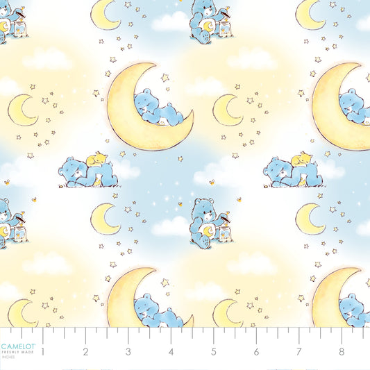 Care Bears Make a Wish Baby Bedtime Bear Light Blue 44011103-01 Cotton Woven Fabric