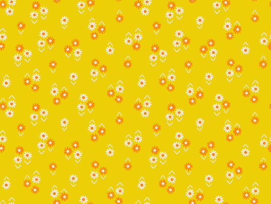 PREORDER ITEM - EXPECTED SEPTEMBER: Juicy by Melody Miller of Ruby Star Society Baby Flowers Golden Hour    RS0092.13 Cotton Woven Fabric