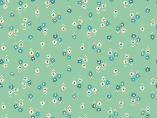 Juicy by Melody Miller of Ruby Star Society Baby Flowers Moss    RS0092.15 Cotton Woven Fabric