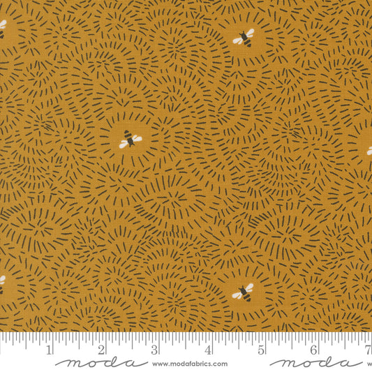 PREORDER ITEM - EXPECTED MARCH 2025: Bee Garden by Gingiber Beeswax    48415.14 Cotton Woven Fabric