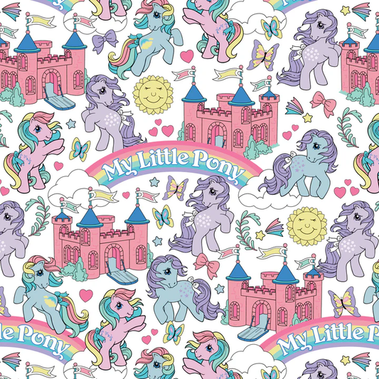 Preorder September 2026: Licensed My Little Pony Retro White My Little Pony Castle 9501020101 by Hasbro