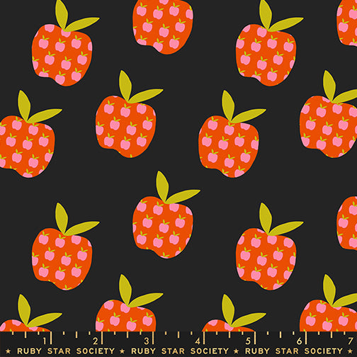 PREORDER ITEM EXPECTED IN MARCH 2026: Mystic Fable by Alexia Marcelle Abegg of Ruby Star Society Big Apple Soft Black    RS4149.17 Cotton Woven Fabric