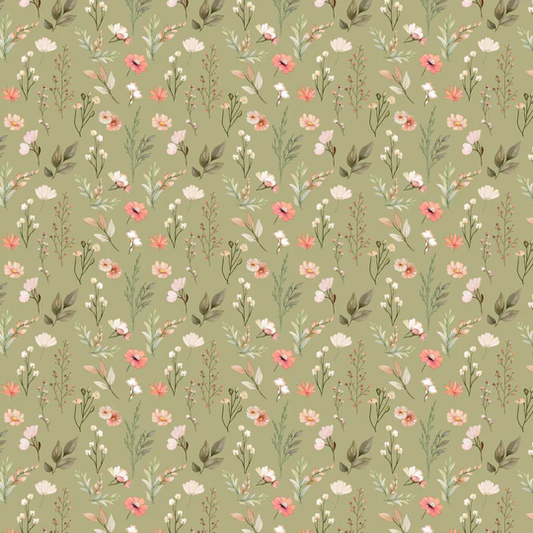 Preorder October 2026: Sagebrush Babies Light Sage Pretty Florals 55250204-02 by Ramona Murdock