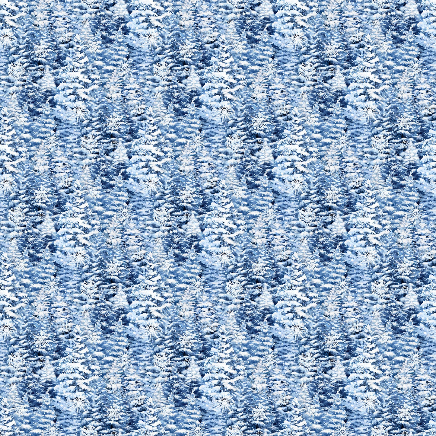 All That Glitters by Simon Treadwell Trees Blue    27042G-42 Cotton Woven Fabric