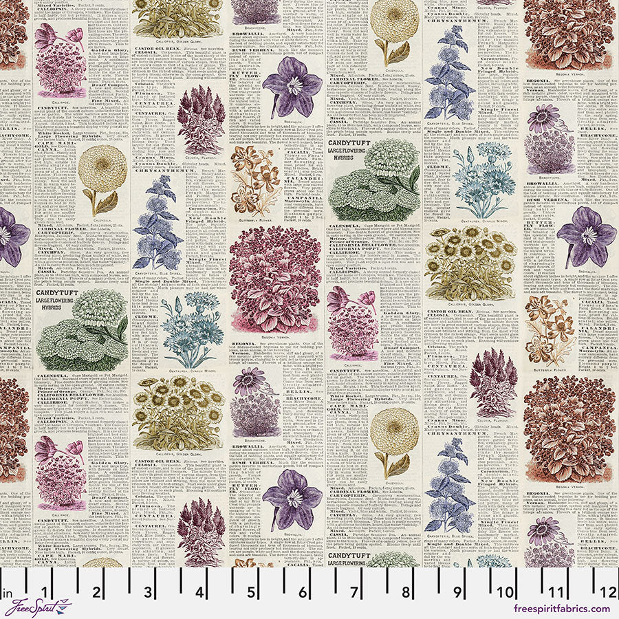 Tim Holtz Eclectic Element Palette Botany Multi    PWTH327.MULTI Cotton Woven Fabric