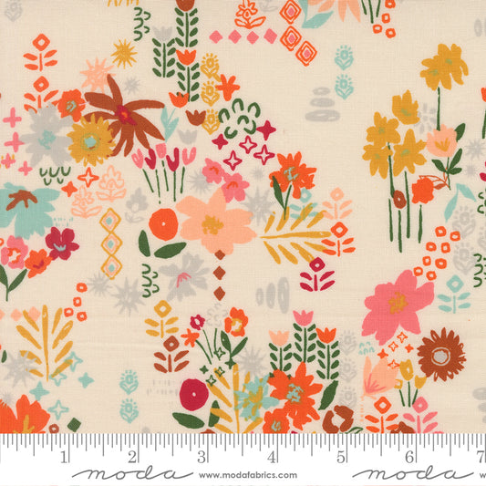 PREORDER ITEM EXPECTED IN JANUARY 2026: Boho Haven by Stephanie Sliwinski of Fancy That Design House Co Busy Boho Eggshell    45644.11 Cotton Woven Fabric