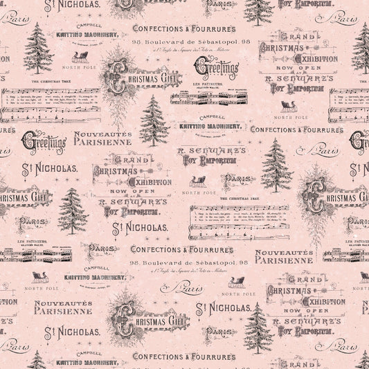 Preorder July 2026: Christmas Magic Christmas Typography Pink 2025-22 by Frank Garcia