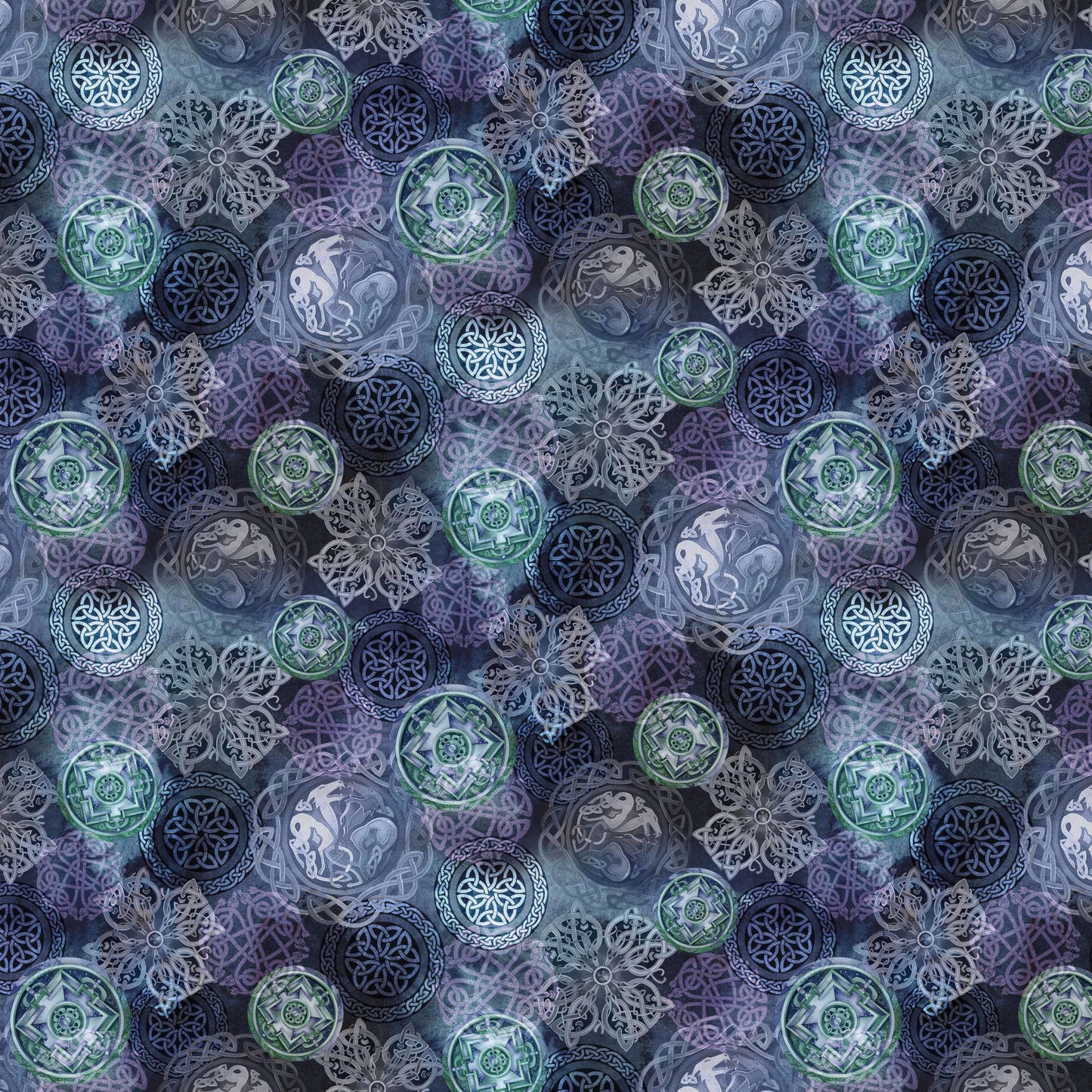 PREORDER ITEM-EXPECTED FEBRUARY 2026: Mystic Dragon by Jody Bergsma Elemental Magic DDC12583 Midnite Cotton Woven Fabric