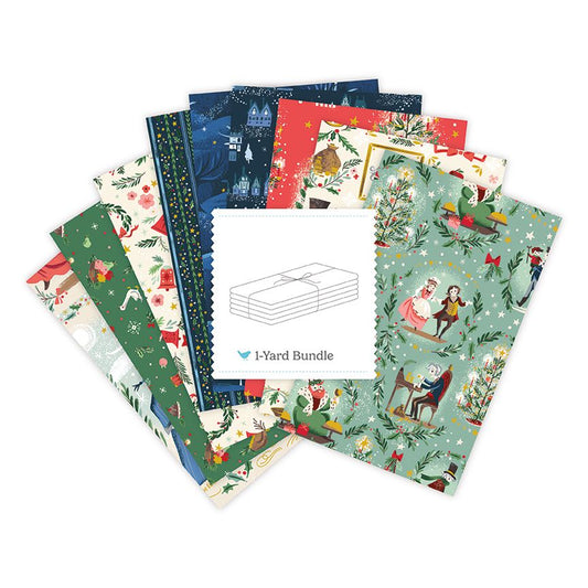 Preorder May 2027: Carol 1-Yd Bundle of 8 Prints + 1 Panel Pistachio 1YD-19050P-9 by Jill Howarth