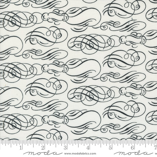 Sable & Swan by Cathe Holden Cartouches Porcelain 7442.12 Cotton Woven Fabric