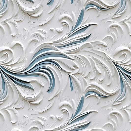 PREORDER ITEM - EXPECTED MARCH 2026: Another Dimension by Funny Girl Digital Carved Moulding Pearl    8682S-11 Cotton Woven Fabric