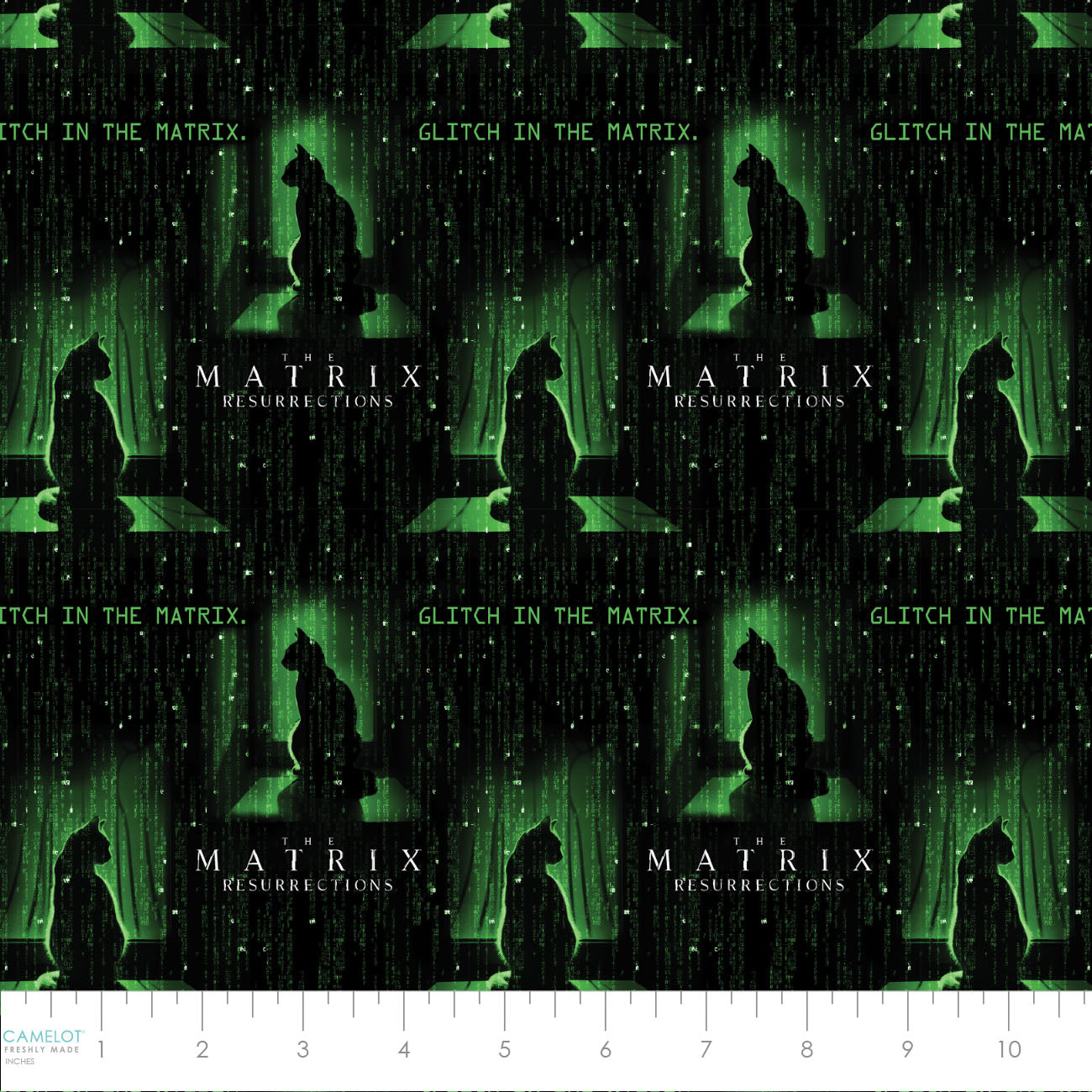Licensed The Matrix Cat Black 23080104-01 Cotton Woven Fabric – The ...