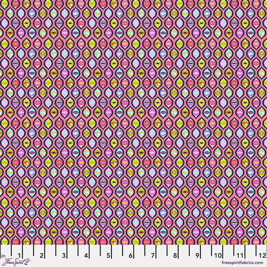 Tula Pink Tabby Road DeJa Vu Cat Eyes Prism    PWTP095.PRISM Cotton Woven Fabric