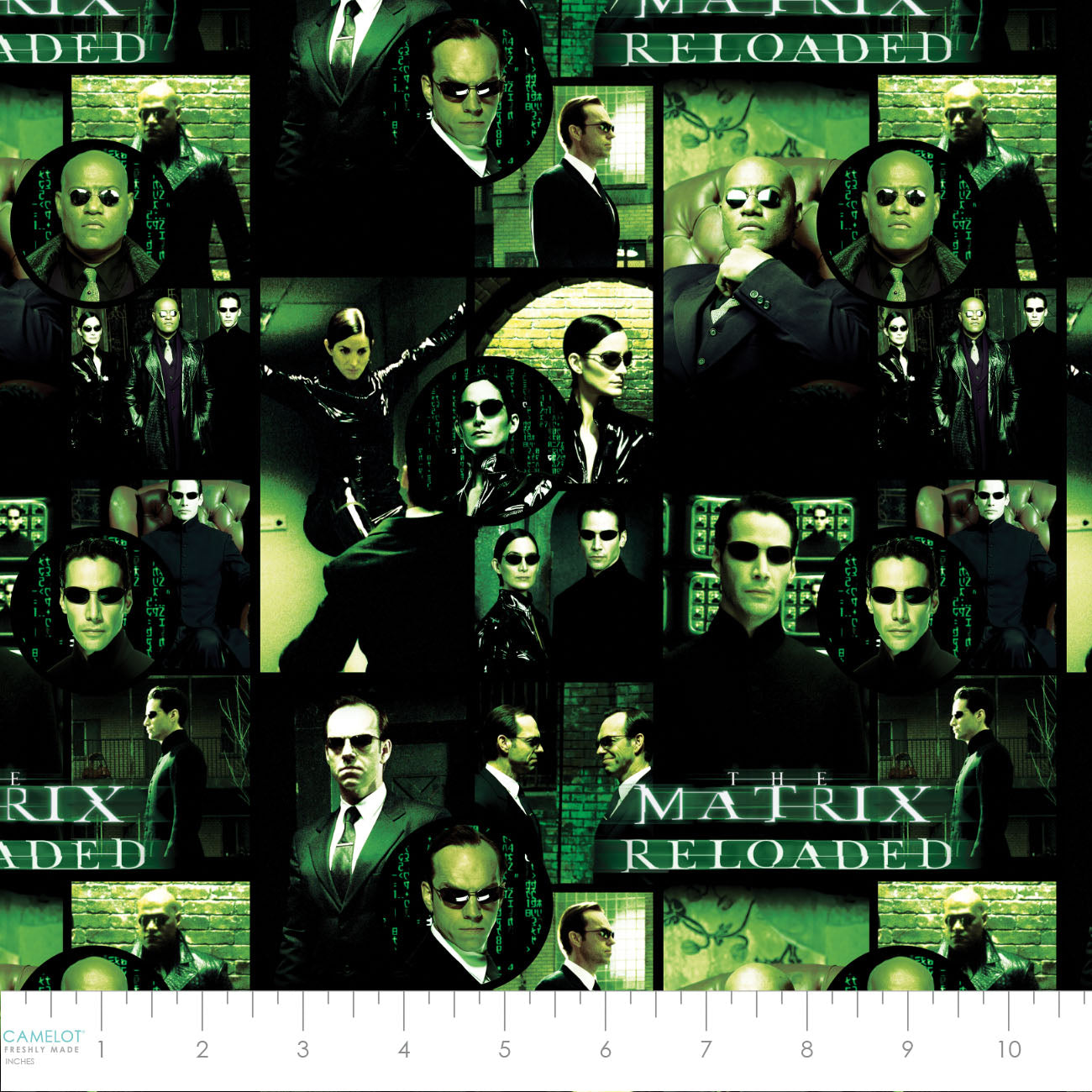 Licensed The Matrix Character Black    23080102-01 Cotton Woven Fabric