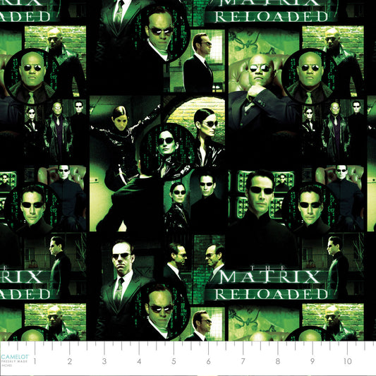 Licensed The Matrix Character Black 23080102-01 Cotton Woven Fabric