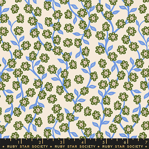 PREORDER ITEM - EXPECTED OCTOBER 2025: Hello Alice by Sarah Watts of Ruby Star Society Chatty Garden Shell    RS2128.11 Cotton Woven Fabric