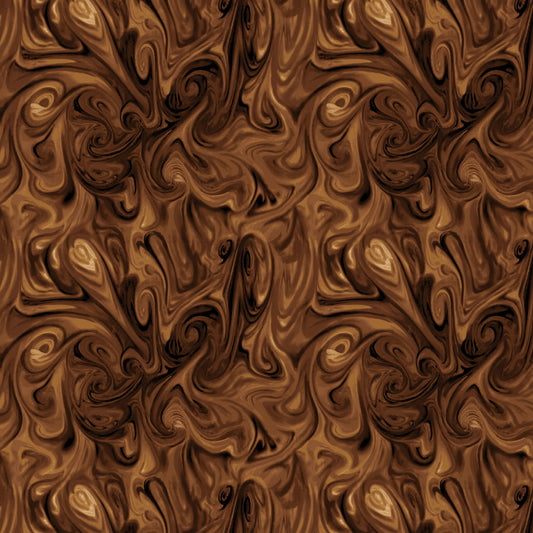 Happiness in a Cup Coffee Steam Texture Brown    CD3425-BROWN Cotton Woven Fabric