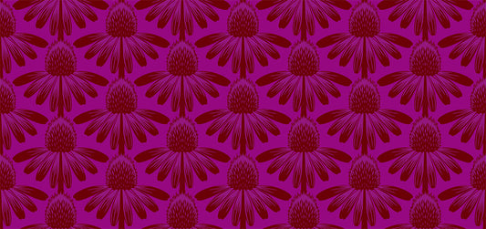 PREORDER ITEM - EXPECTED MARCH 2025: Indelible by Anna Maria Textiles Coneflower Magenta    AMT1001-26L Cotton Woven Fabric