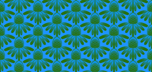 PREORDER ITEM - EXPECTED MARCH 2025: Indelible by Anna Maria Textiles Coneflower Pool    AMT1001-62C Cotton Woven Fabric