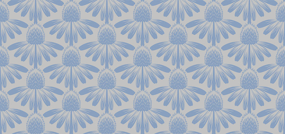 PREORDER ITEM - EXPECTED MARCH 2025: Indelible by Anna Maria Textiles Coneflower Sky    AMT1001-90V Cotton Woven Fabric