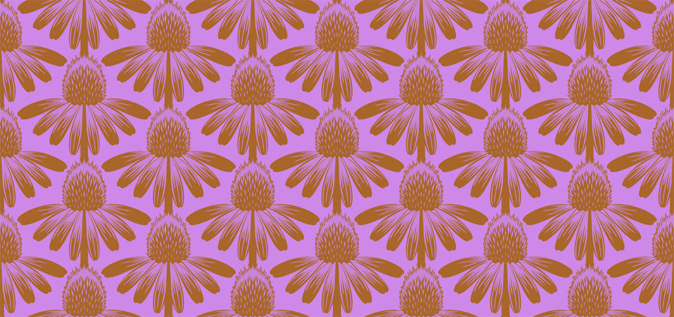 PREORDER ITEM - EXPECTED MARCH 2025: Indelible by Anna Maria Textiles Coneflower Taffy    AMT1001-83V Cotton Woven Fabric