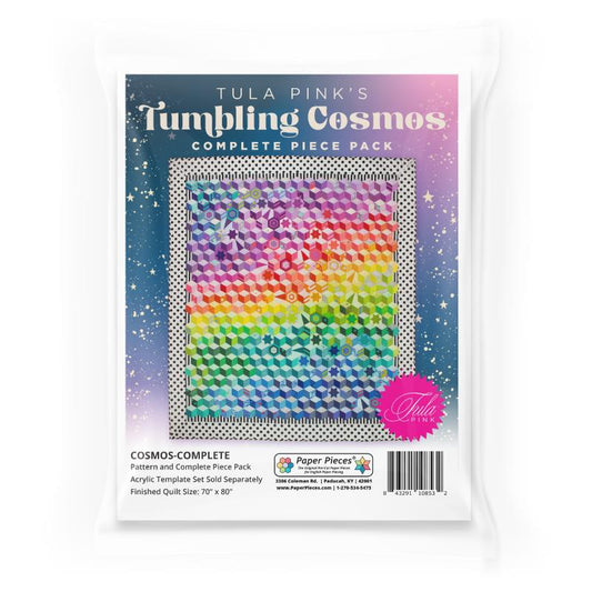 Tumbling Cosmos by Tula Pink Top & Binding Fabric Kit with Pattern & Complete Complete Piece Pack - USA Shipping Included in Price!