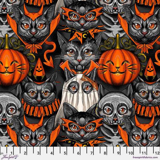 Costumes & Cobwebs by Club Hauer Costume Party Black PWRH115.BLACK Cotton Woven Fabric