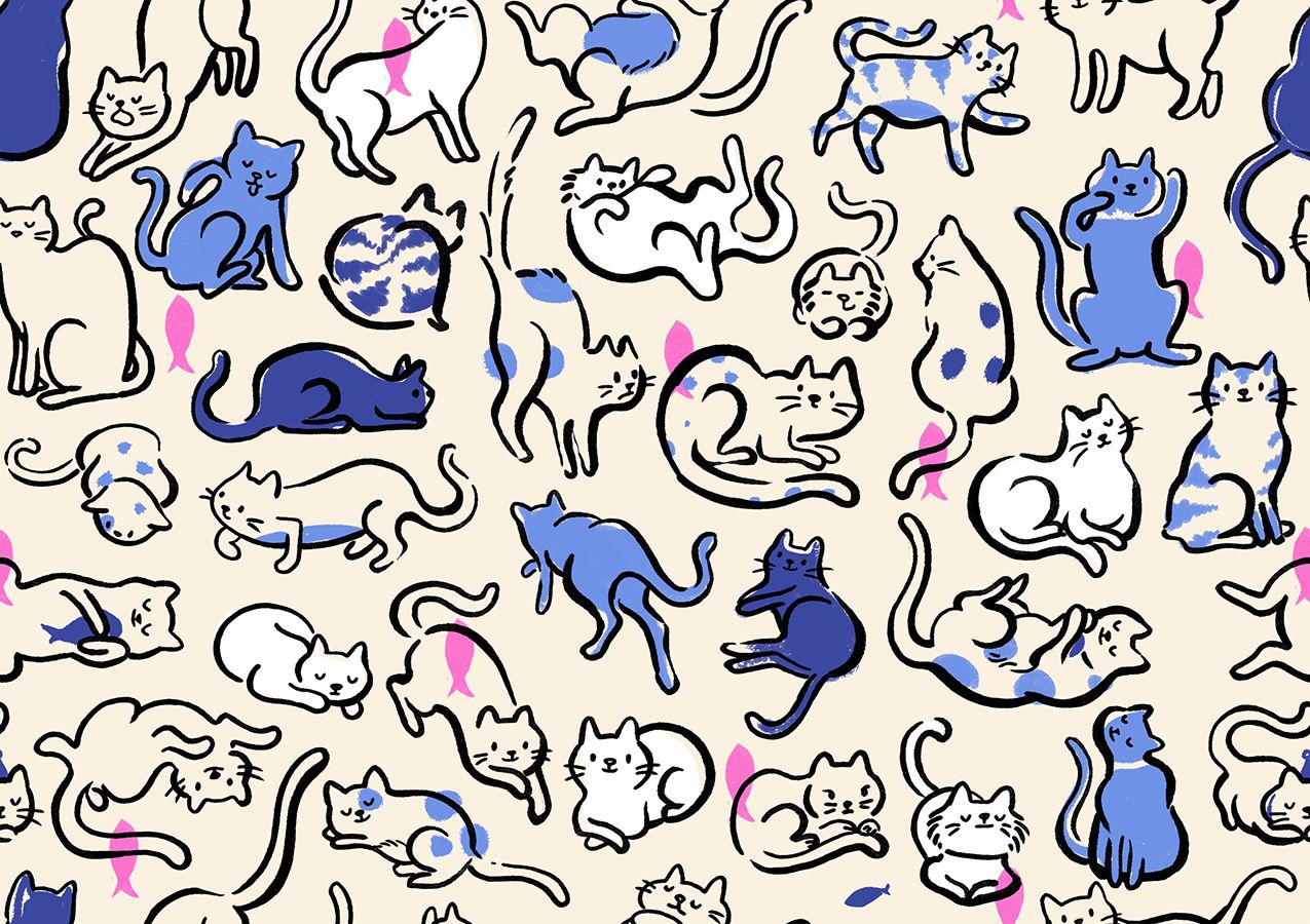 Preorder May 2027: Oops All Cats Lindley Blue RS2149 14 of RSS