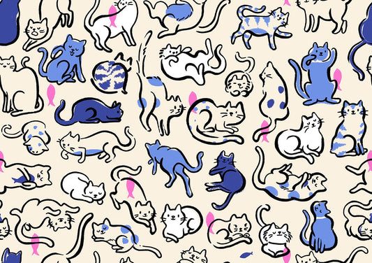 Preorder May 2027: Oops All Cats Lindley Blue RS2149 14 of RSS