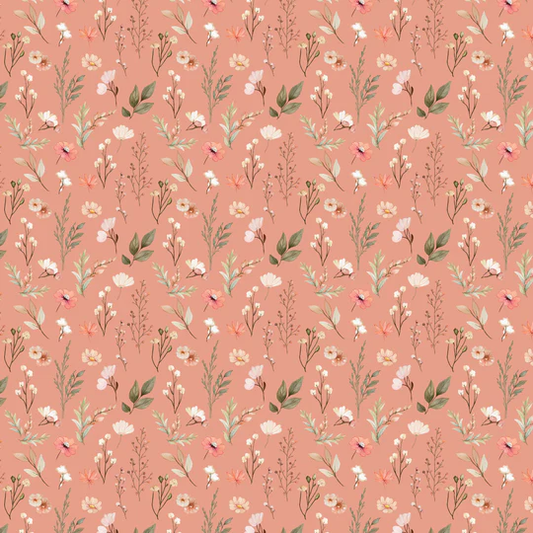 Preorder October 2026: Sagebrush Babies Light Coral Pretty Florals 55250204-01 by Ramona Murdock