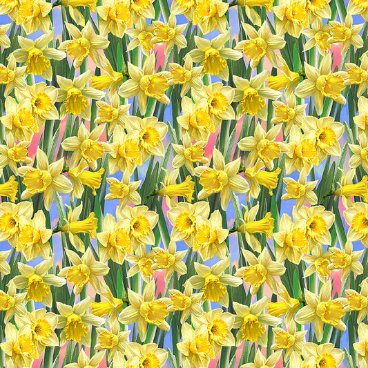 Just Hatched by Dana Gelsinger Daffodil Yellow CD3253-DAFFODIL Cotton Woven Fabric